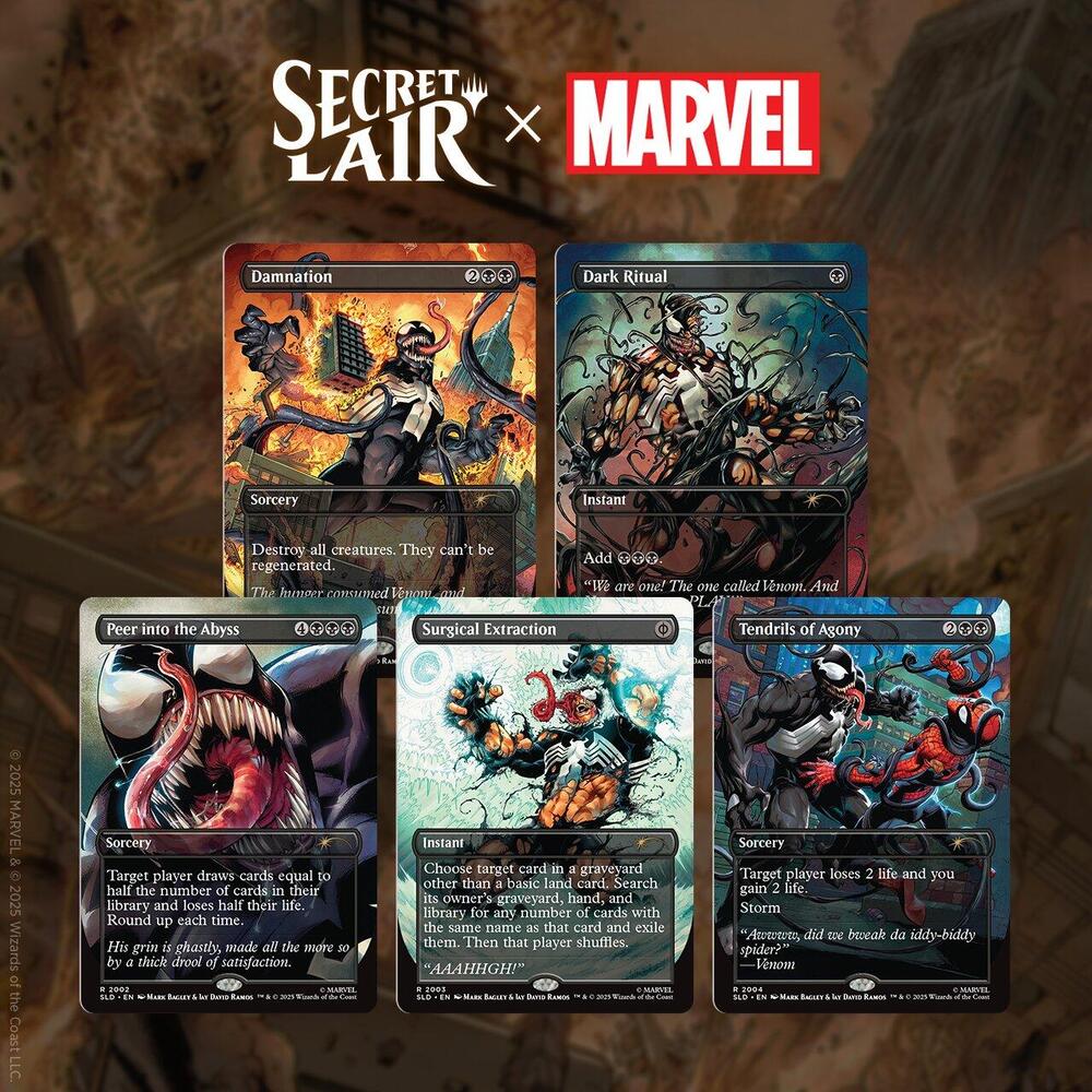 MTG Sealed - Secret Lair x Marvel's Spider-Man: Venom Unleashed (Colors) - Non-Foil Edition