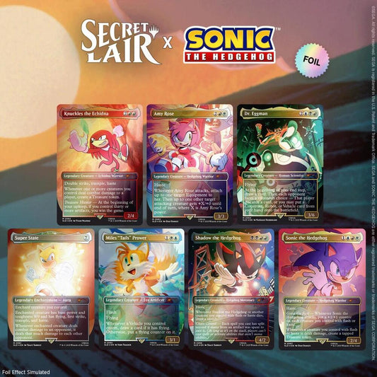 MTG Sealed - Secret Lair x Sonic the Hedgehog Superdrop: Friends & Foes (Rainbow Foil)