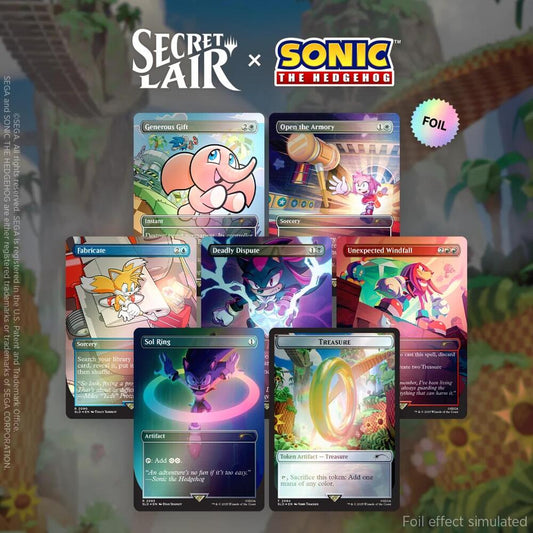 MTG Sealed - Secret Lair x Sonic the Hedgehog Superdrop: Chasing Adventure (Rainbow Foil)