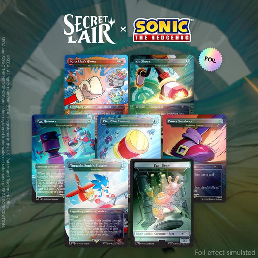 MTG Sealed - Secret Lair x Sonic the Hedgehog Superdrop: Turbo Gear (Rainbow Foil)